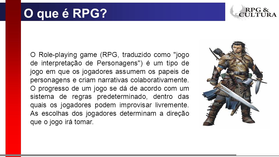 DESCOBRINDO O RPG. - ppt carregar